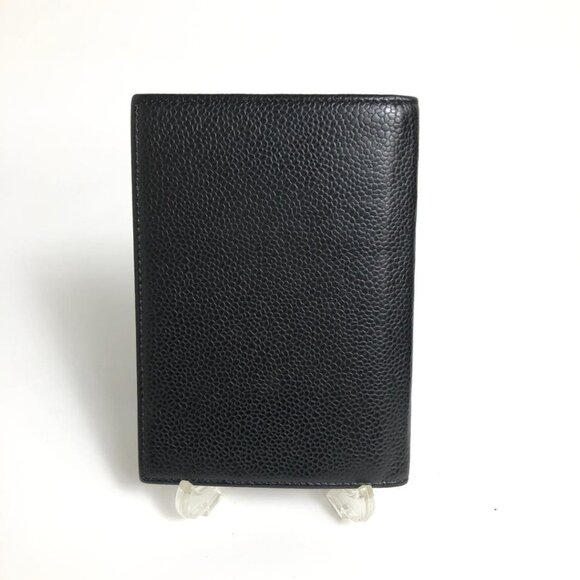 Authentic CHANEL CC Timeless Caviar Passport Holder Agenda Case Black Leather - Picture 2 of 8
